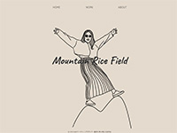 Webマーケティングデザイナー養成科 41期生作品 Mountain Rice Field